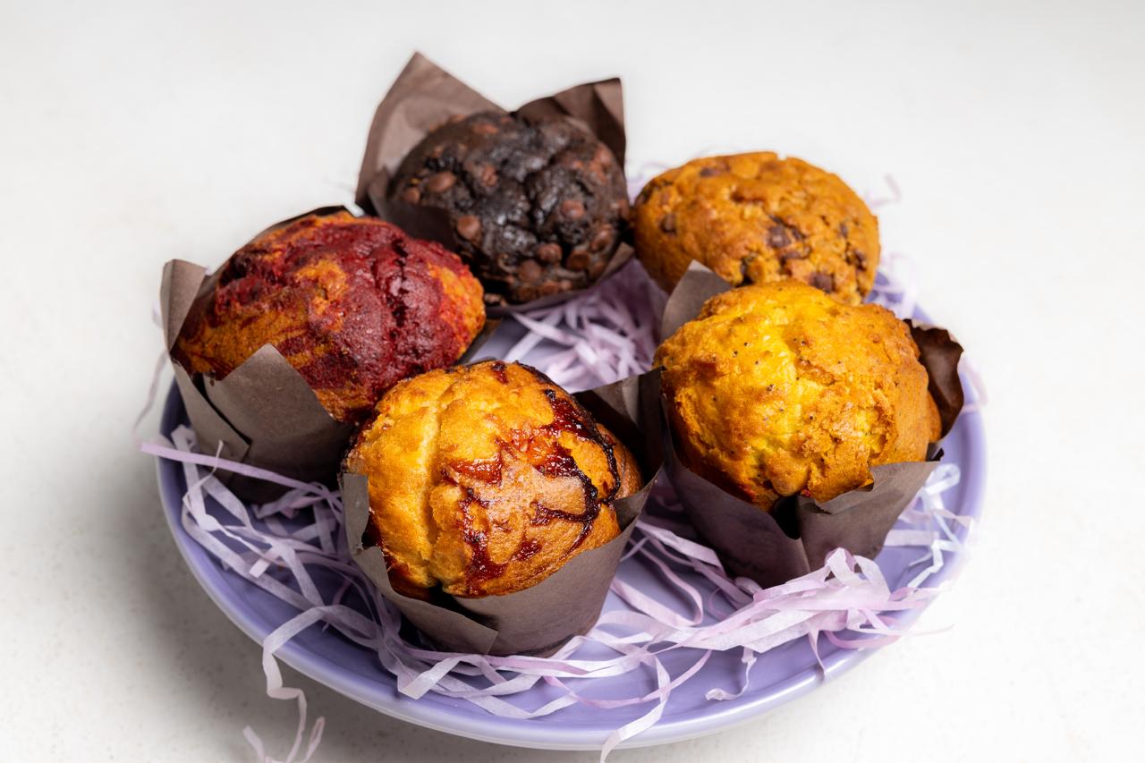 McMore packaged muffins prepared for retail supply